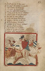 Arturo herido de muerte, ilustración de 