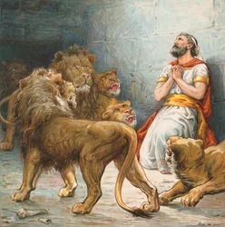 Daniel en el foso de los leones