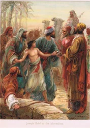 Ilustración de "Bible Stories" de Ernest Nister, c.1910 (litografía en color)