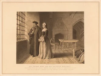 Sir Thomas More y su hija Margaret, 1878