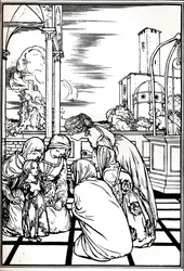 Una ilustración de La Tempestad, 1901-1902