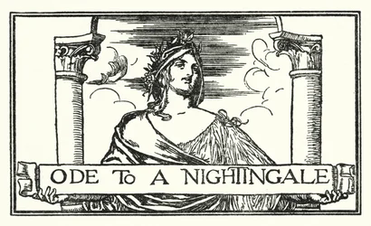 Ilustración para Poemas de John Keats: Oda a un Ruiseñor (litografía)