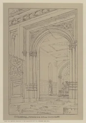Entrada a los diferentes Tribunales de Justicia, Guildhall, Ciudad de Londres