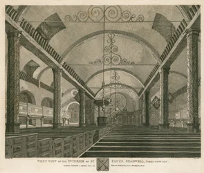 Vista oeste del interior de St Paul