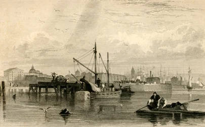 Liverpool, desde el Mersey, No. 1..., mediados del siglo XIX