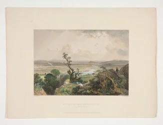 Valle de Connecticut (del monte Holyoke), ilustración para Nathaniel Parker Willis