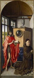 San Juan Bautista y el franciscano Heinrich von Werl, 1437
