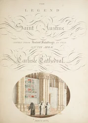 Las antigüedades de la Catedral de Santa María, Carlisle, dibujadas por Robert Carlile, 1795