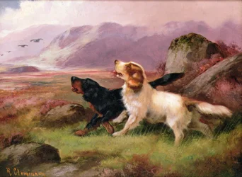 Perros de caza (uno de un par)