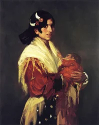 Gitana y su bebé, 1906