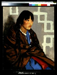 Niña india (Julianita) (óleo sobre lienzo)