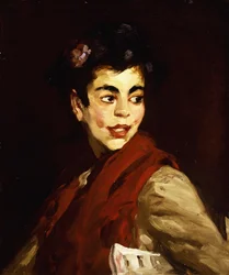 Vendedora de periódicos - Madrid, 1908