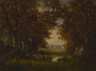 Escena en el Bosque de Fontainebleau