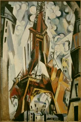 La Torre Eiffel Pintura de Robert Delaunay (1885-1941) 1910.