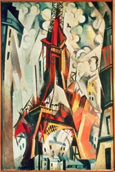 La Torre Eiffel (pintura sobre lienzo)