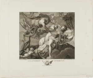 La Lactancia de Hércules, lámina dos de La Galería del Palacio Real, volumen II
