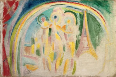 Las Tres Gracias, estudio para "La Ville de Paris", c.1911-1912 (óleo sobre lienzo)