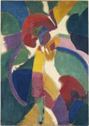 Mujer con una sombrilla, 1913