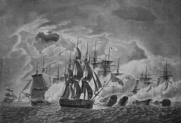 La Famosa Acción del Capitán Trollope, c1800
