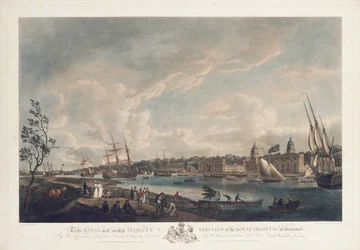 Vista del Hospital Real en Greenwich