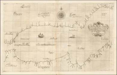 Mapa de 1646 del Mediterráneo occidental y Gibraltar por Robert Dudley