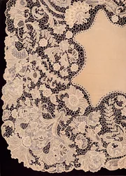Pañuelo de encaje de fabricación irlandesa, 1863