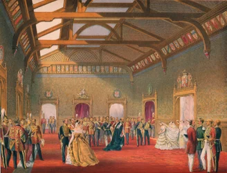 Organizando la procesión de la novia, 1863