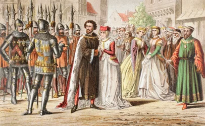 "Mi señor, la mente de Bolingbroke ha cambiado. Debes ir a Pomfret, no a la Torre".