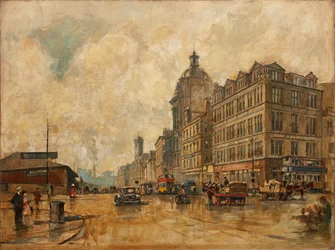 Broomielaw (óleo sobre lienzo)