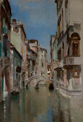 Canal de Venecia, barrio de San Trovaso