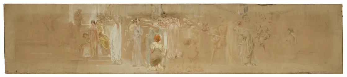 Estudio para una procesión, "Festival de la vendimia," Mendelssohn Glee Club, Nueva York, NY