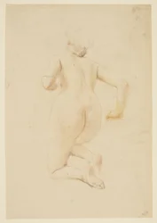 Estudio para una mujer arrodillada, "Festival de la Vendimia," Mendelssohn Glee Club, Nueva York, NY