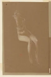 Estudio para una mujer sentada, "Festival de la Vendimia," Mendelssohn Glee Club, Nueva York, NY