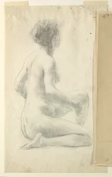 Estudio para una mujer sentada, "Festival de la Vendimia," Mendelssohn Glee Club, Nueva York, NY