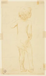 Estudio para un niño de pie, "Festival de la Vendimia," Mendelssohn Glee Club, Nueva York, NY