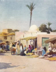 Un Rincón en la Plaza del Mercado, c1880, 1904