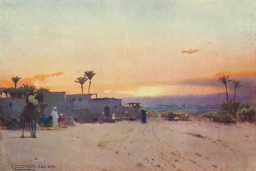 Un pueblo fellah, c1880, 1904
