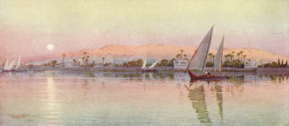 El Cairo desde el río - Atardecer, c1880, 1904