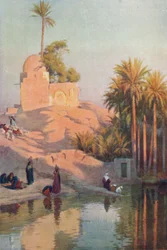En el oasis de Fayum, c1880, 1904