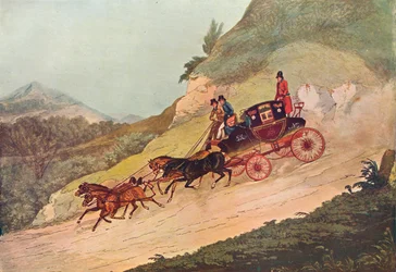 Carruaje del Correo Real, siglo XIX, 1907
