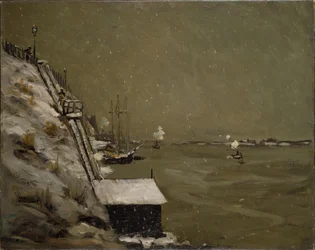 Malecón del East River, Invierno, 1900