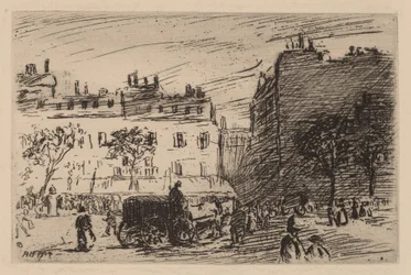Escena de calle en París