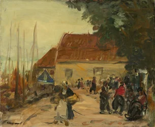 Escena de calle en Volendam, 1910