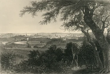 Ciudad de Baltimore, desde Druid Hill Park, 1874
