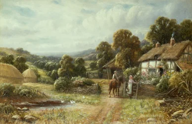 Una cabaña de Surrey (óleo sobre lienzo)