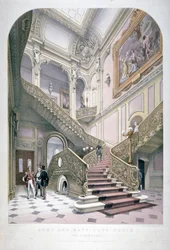 El Club del Ejército y la Marina, Pall Mall, Westminster, Londres, 1853