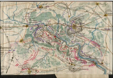 (Mapa de la Primera Batalla de Bull Run) LOC gvhs01.vhs00060