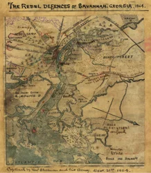 Ataque a Ft. Pulaski Savannah, Georgia, Abril 1862. LOC gvhs01.vhs00277