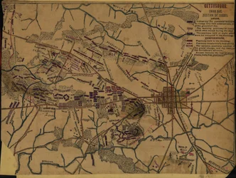 Gettysburg Tercer día. Posición de las tropas
