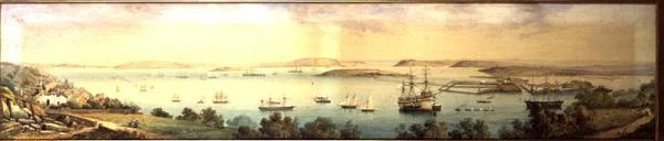 Vista panorámica de la cala de Cork